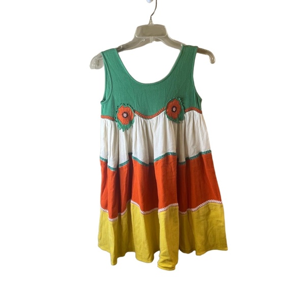 Stella McCartney Kids Multicolor Floral Sleeveless Tiered Dress 12 Years
